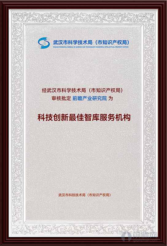 武汉市科学技术局证书科技创新最佳智库服务机构